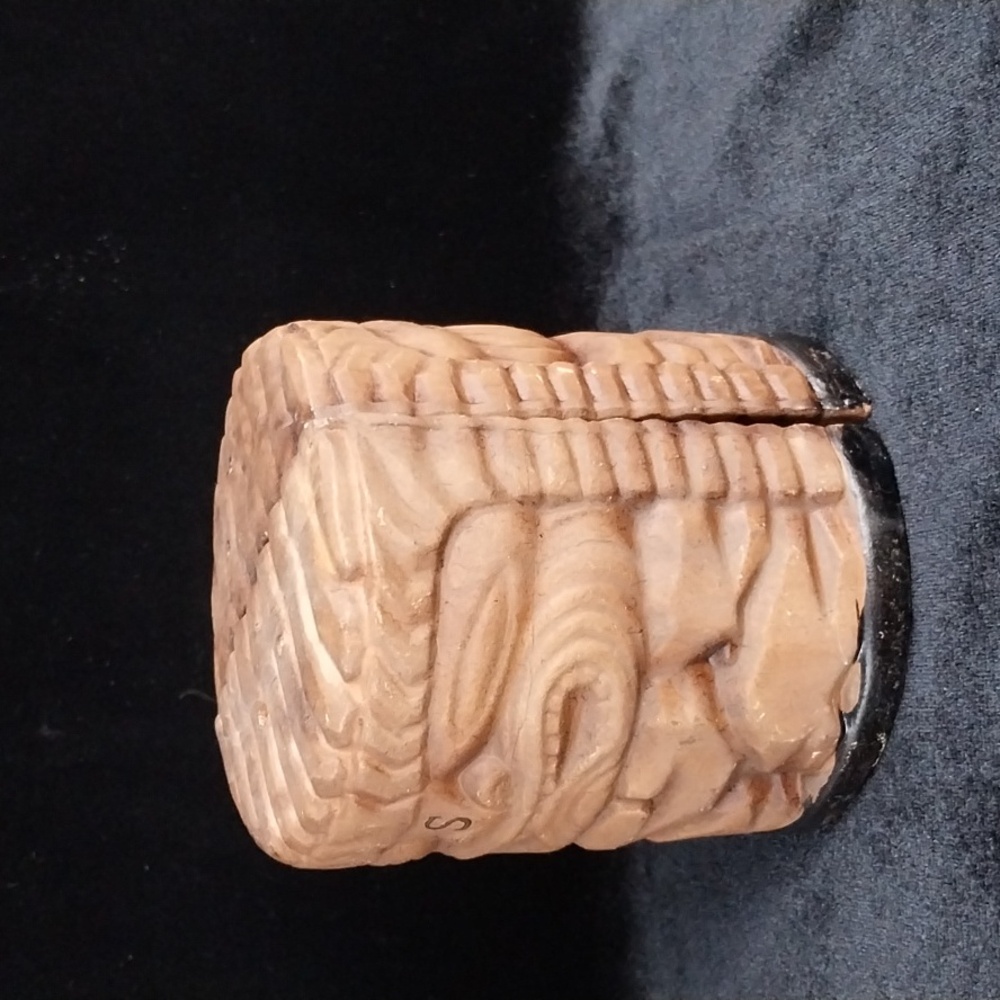 Vintage pottery Tiki salt and pepper shakers